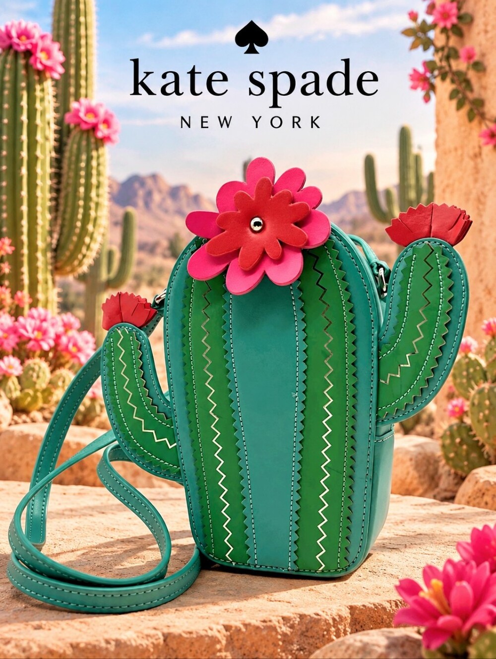 Kate Spade Leather Cactus Bag